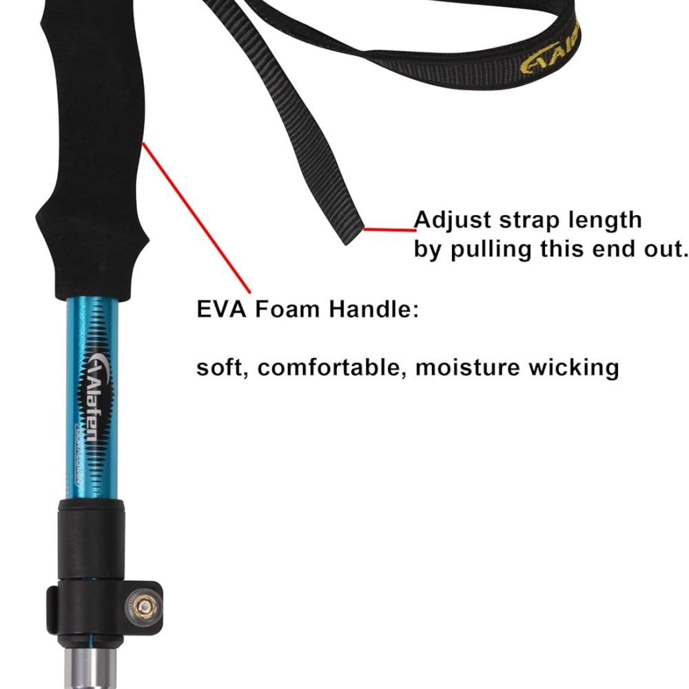 Walking Stick - Collapsible Trekking Pole for Men and Women,7075 Aluminum Hiking Stick for Seniors - Image 5